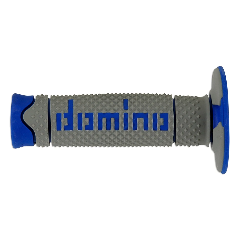 Paar Griffe Domino cross grau/blau