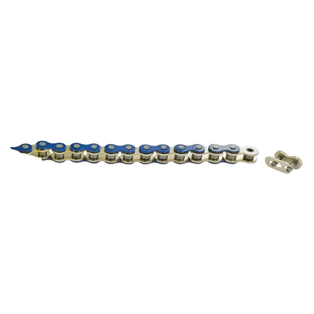 Antriebskette Mofa YBN 415 122L, Kette 415 verstärkt, blau
