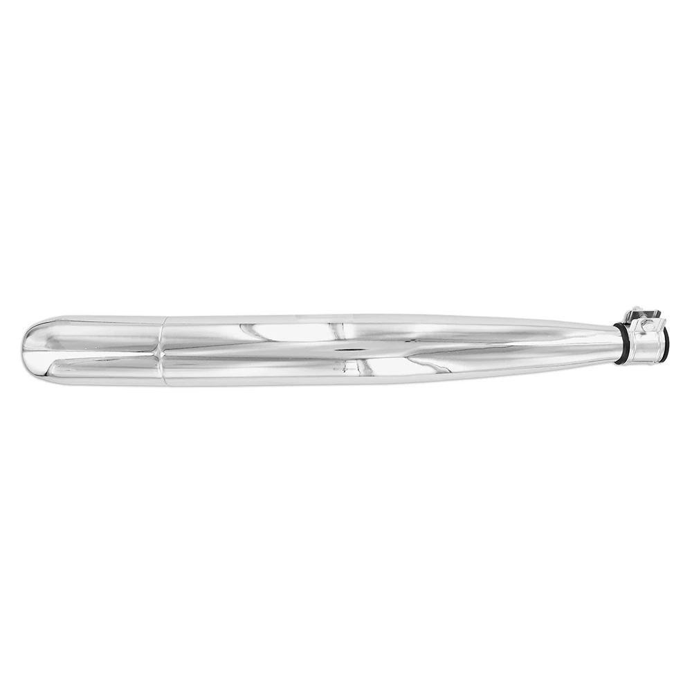 Auspufftopf Sachs 502/503 orig. mit Bride für Flammenrohr chrom