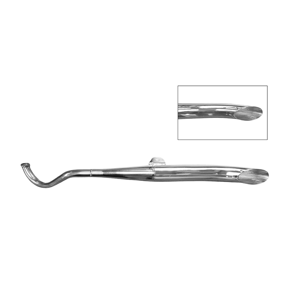 Auspuff Side Pipe 28mm Puch Maxi E50 1-teilig chrom