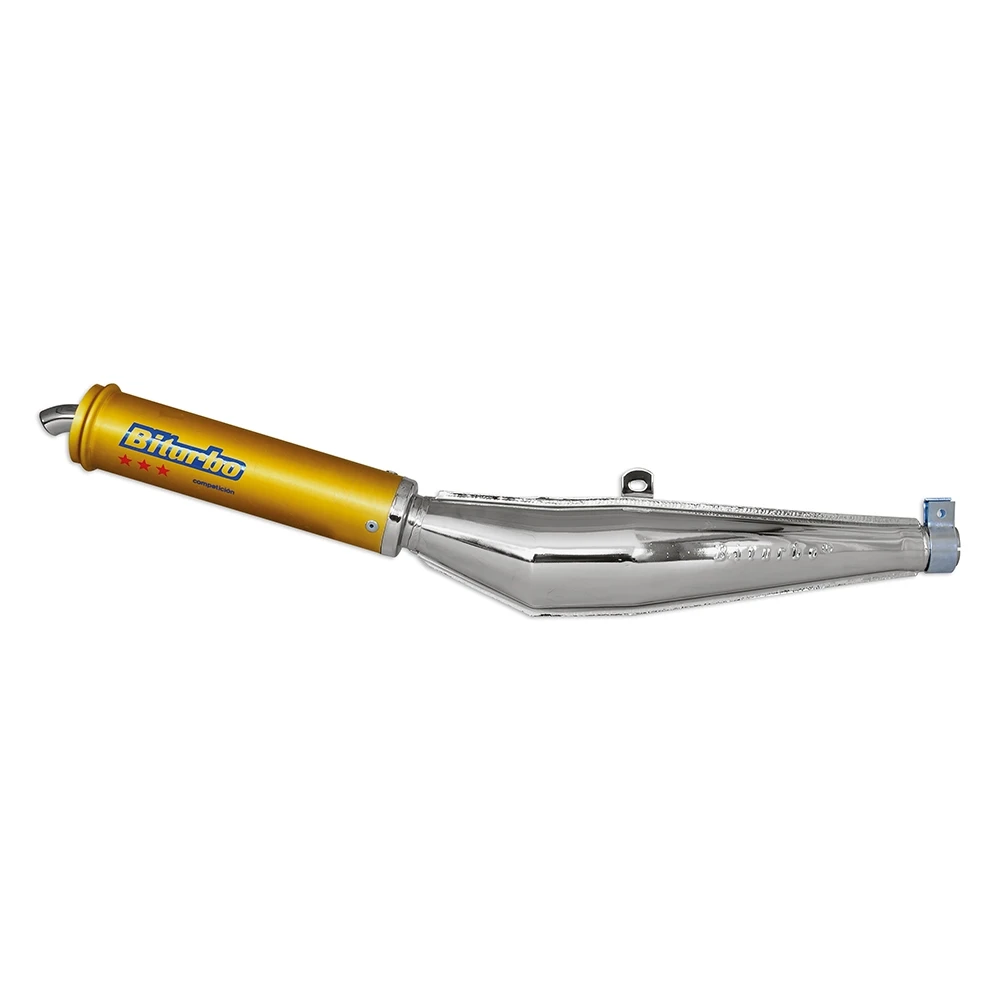 Auspuffendtopf Biturbo chrom für 28mm Krümmer