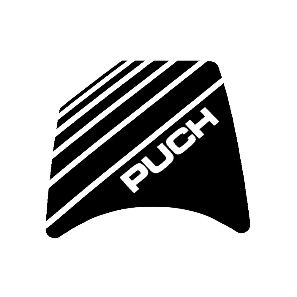 Aufkleber schwarz Puch für Lampenspoiler 020367/020349
