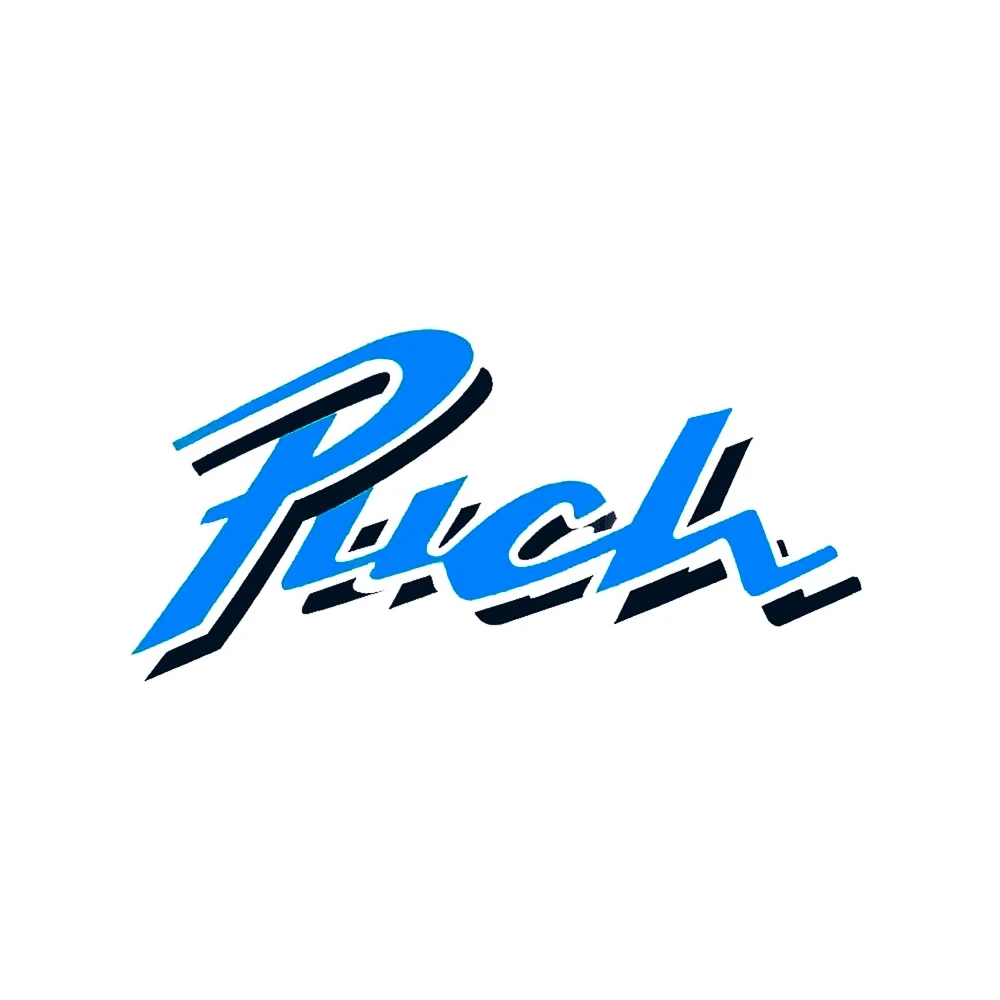 Aufkleber Puch 115x60mm blau/schwarz