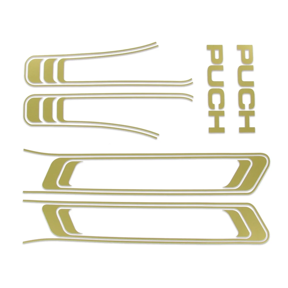 Aufklebersatz Rahmen Puch Maxi gold
