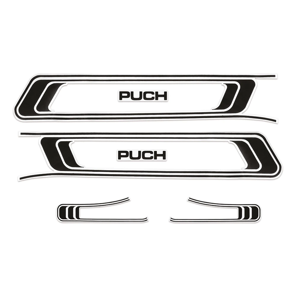 Aufklebersatz Rahmen Puch Maxi schwarz