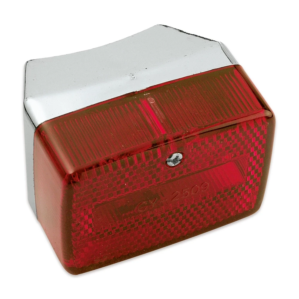 Rücklicht ULO (eckig) in chrom/rot zu Puch/Sachs