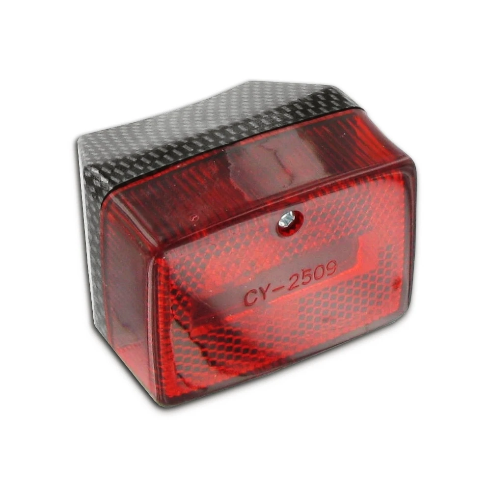 Rücklicht ULO (eckig) in carbon-look/rot zu Puch/Sachs