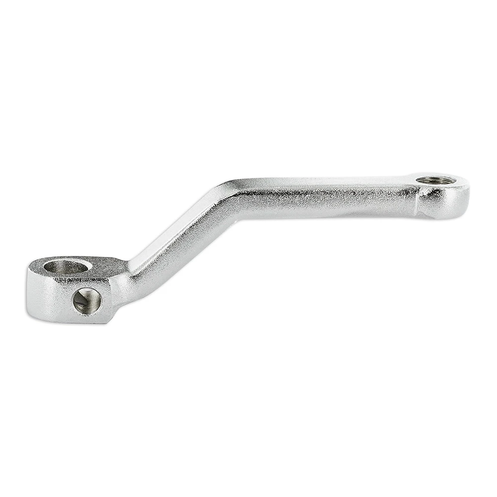 Tretkurbel links chrom 132mm (Mitte-Mitte)