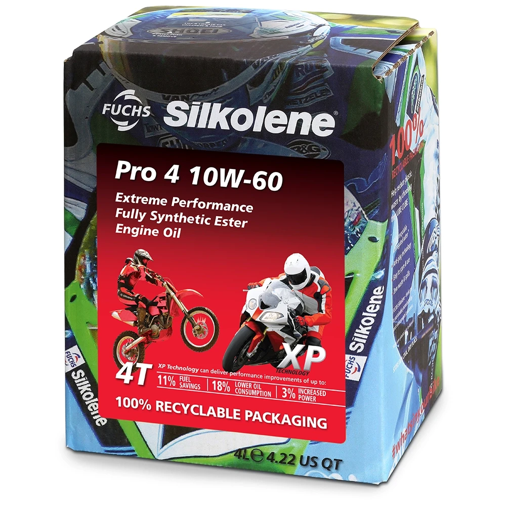Motorenöl 4-Takt 10W-60 Silkolene Pro 4 XP vollsynthetisch 4 L