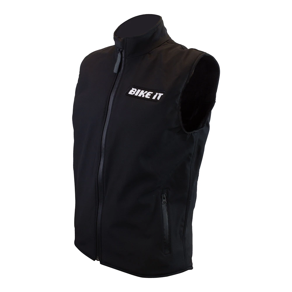 Weste Gilet BIKE IT Softshell (Grösse: XXL) schwarz