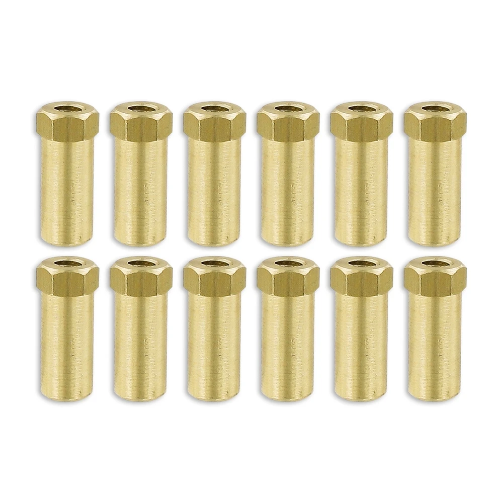 Auspuffmutter M6 Messing extralang (12 Stk.)