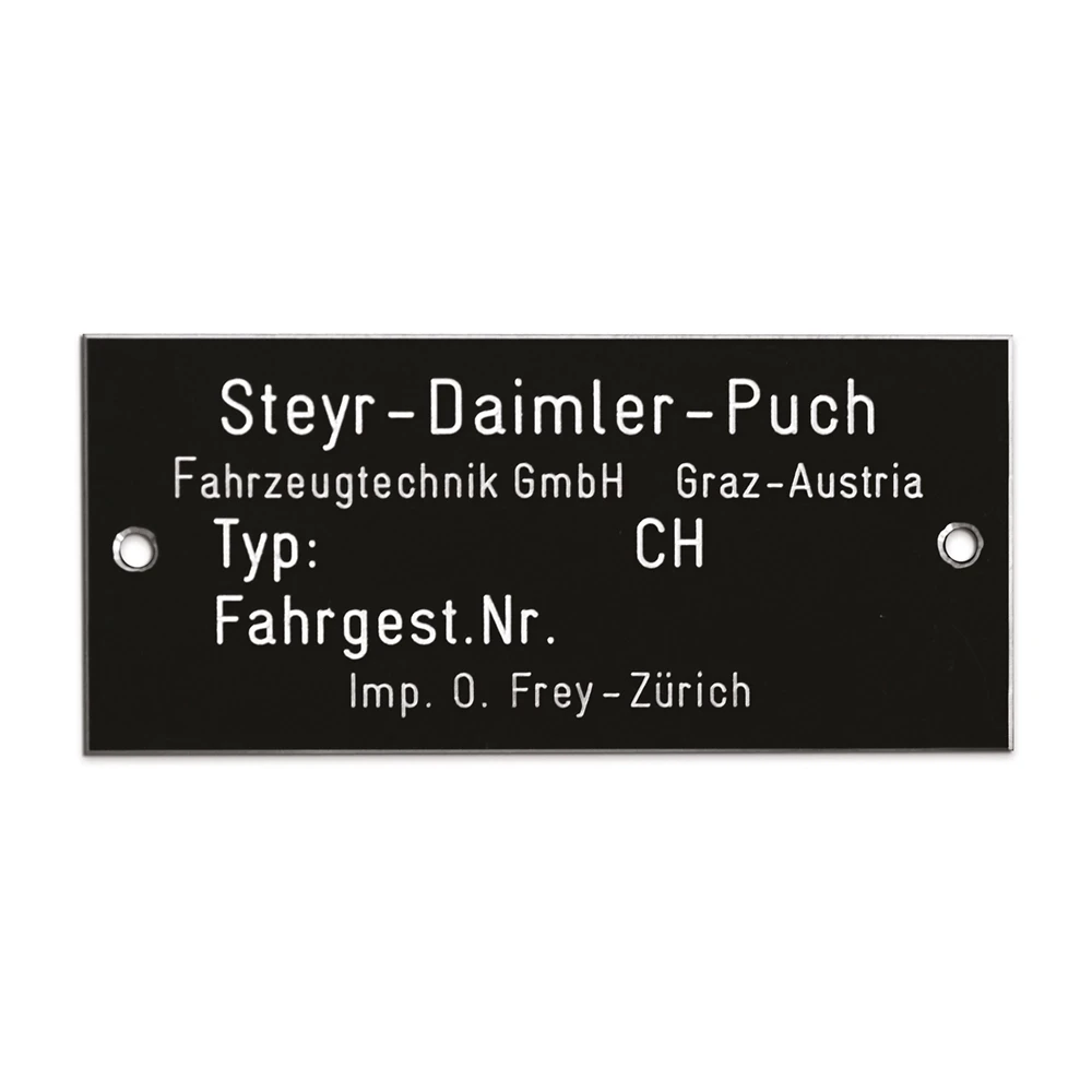 Typenplakette Puch Maxi CH (leer)