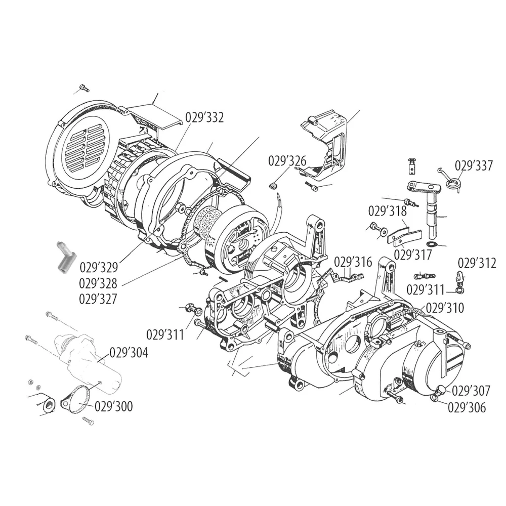 Kupplungshebel lang Motor Beta 521 (Länge 47mm)