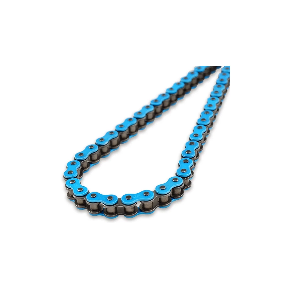 Kette 420 YBN 420 134L, verstärkt, ohne O-Ring, blau