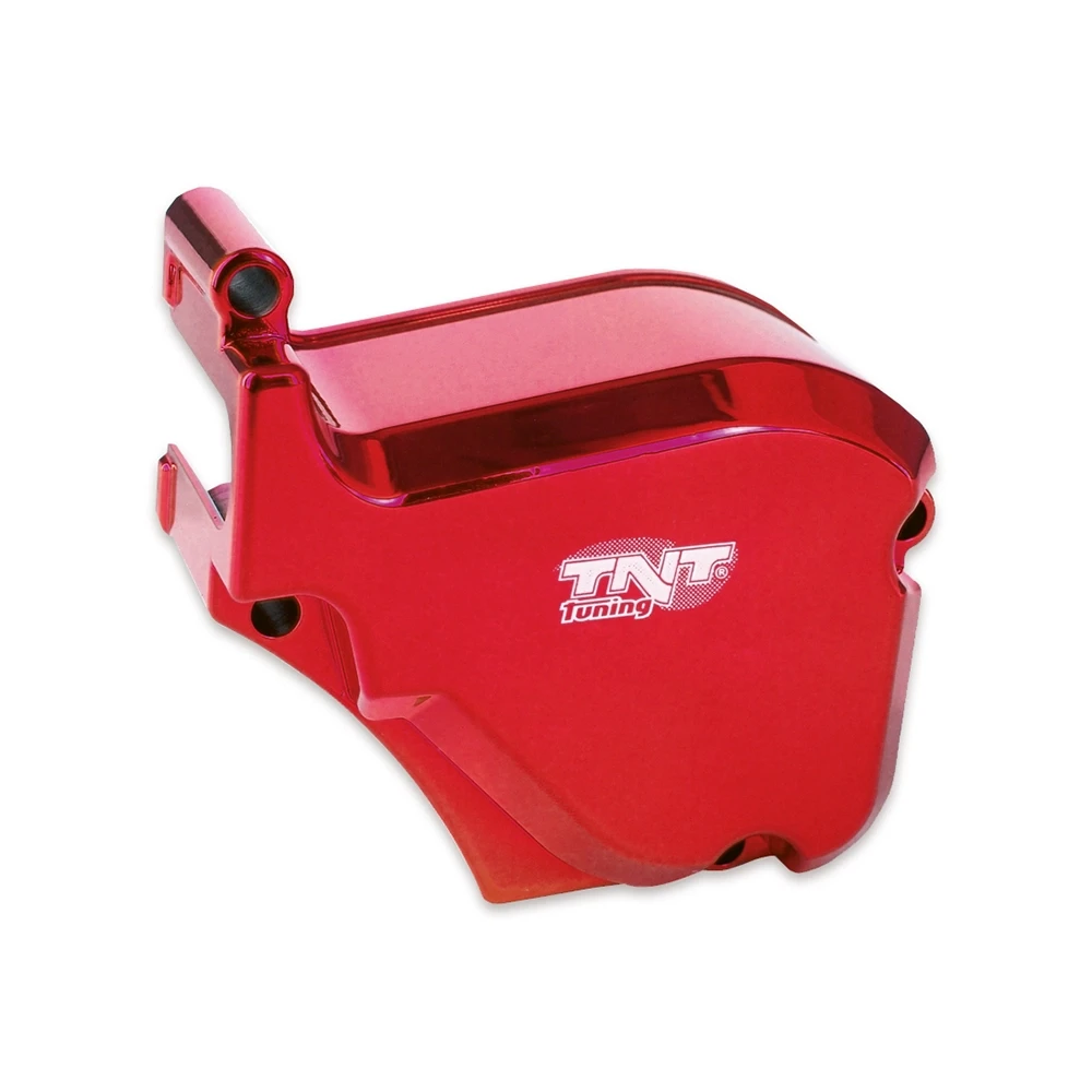 Abdeckung Oelpumpe Derbi >2006 rot eloxiert (Piaggio Motor)