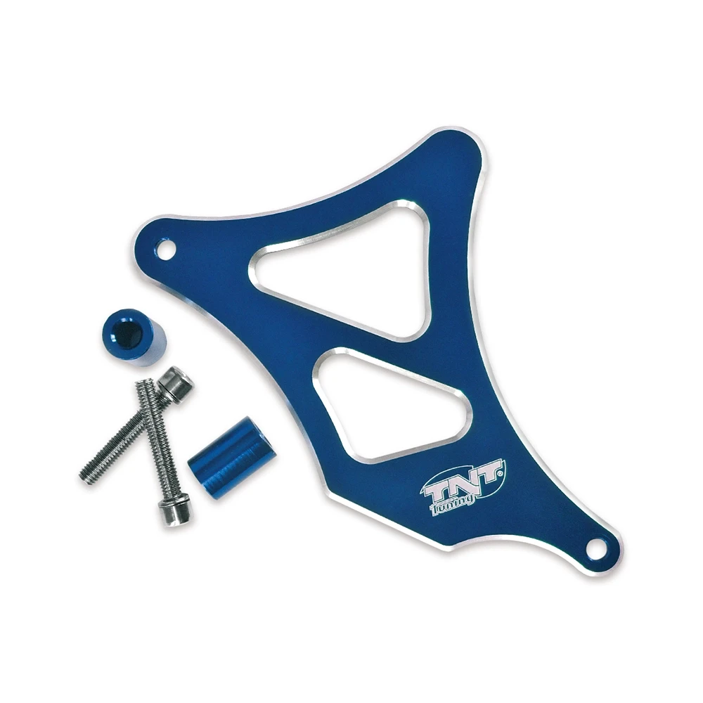 Abdeckung TNT Ritzel Alu Minarelli AM6 blau eloxiert