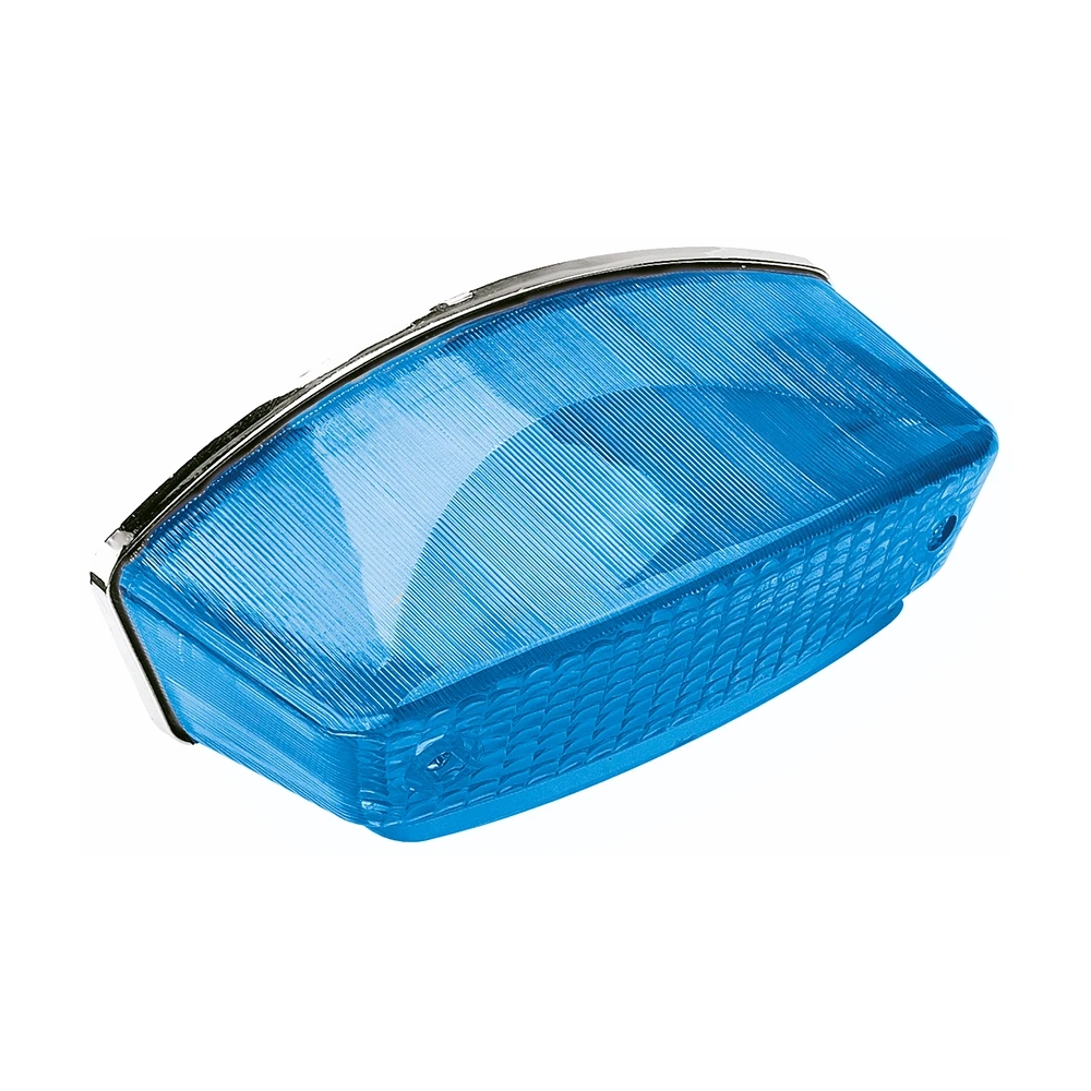 Rücklicht Derbi Senda/Malaguti chrom/blau NETTOPREIS