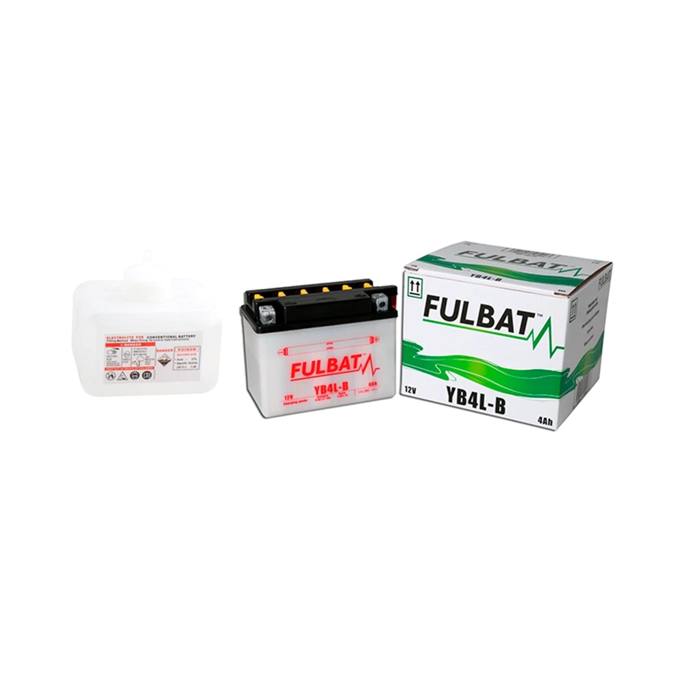 Batterie YB4L-B FULBAT offen mit Säurepaket FB4L-B
