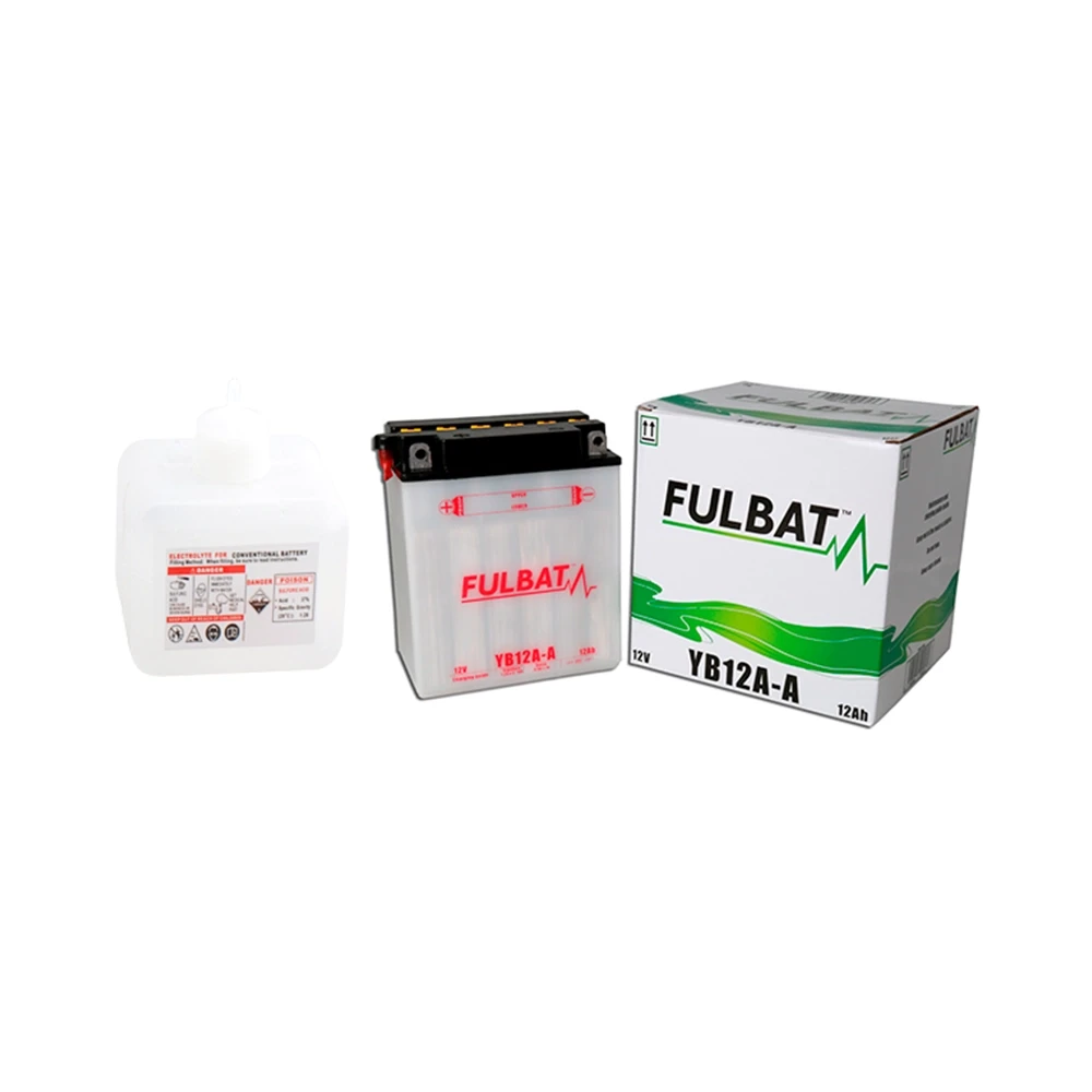 Batterie YB12A-A FULBAT offen mit Säurepaket FB12A-2