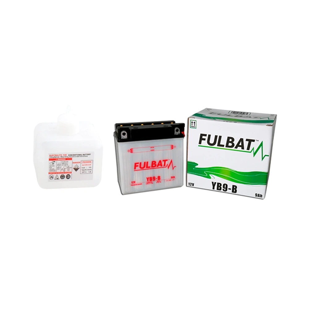 Batterie YB9-B FULBAT offen mit Säurepaket FB9-B