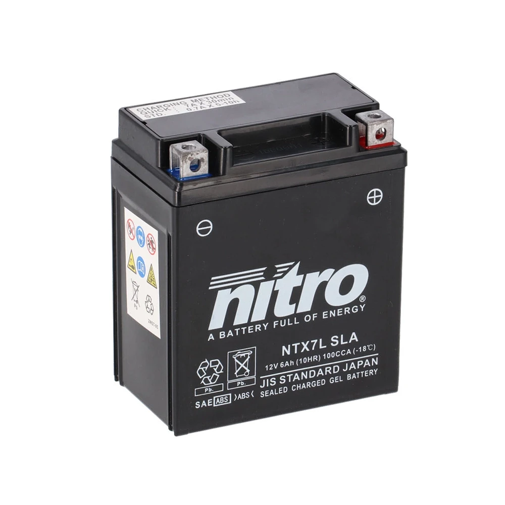 Batterie YTX7L-BS GEL AGM Nitro NTX7L SLA