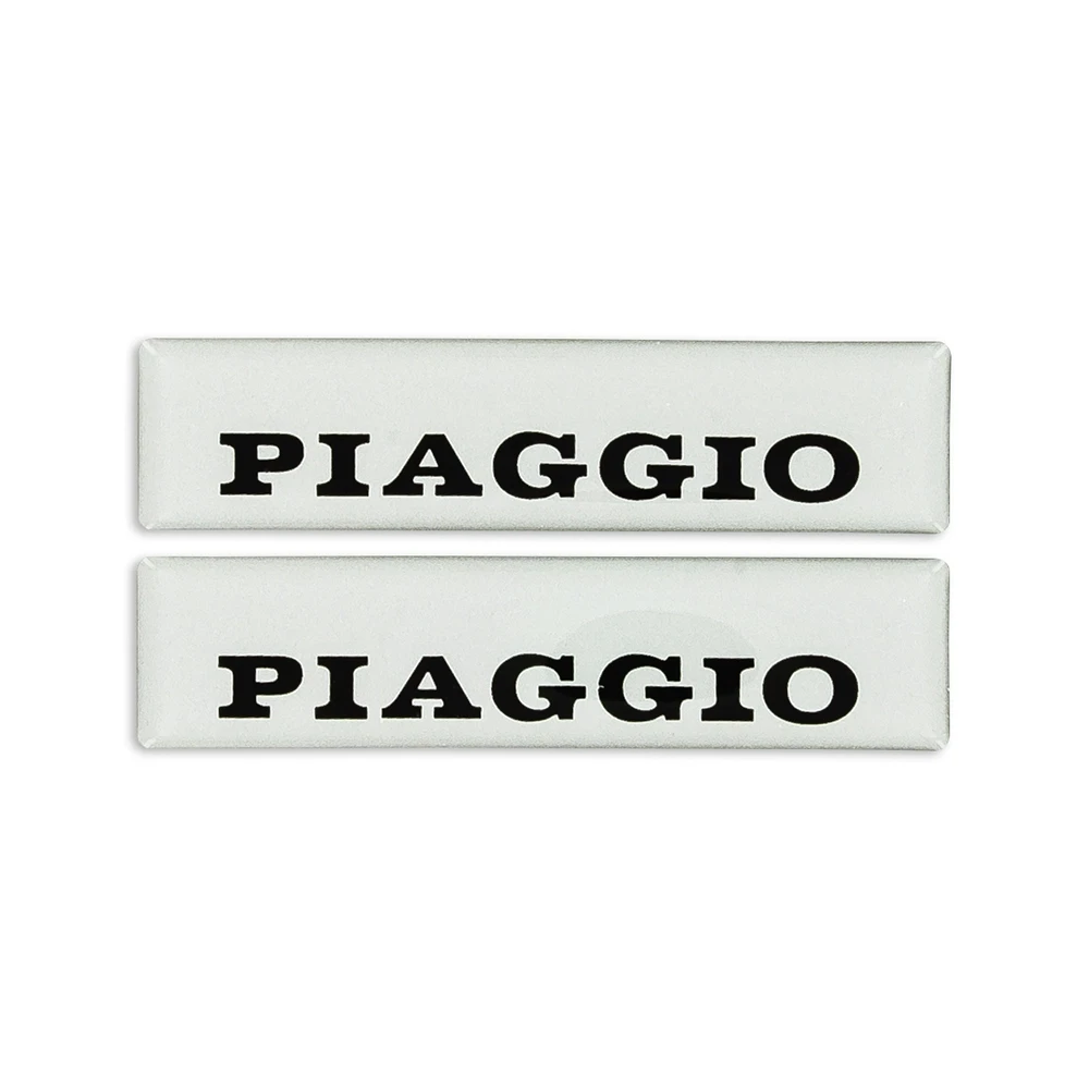 Tankbeschriftung PIAGGIO 3D Silikon selbstklebend (2 Stk.)
