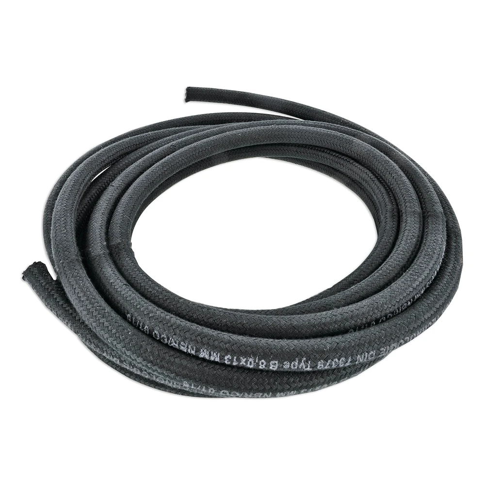 Benzinschlauch 8x13mm schwarz vintage, geflochten (5m)