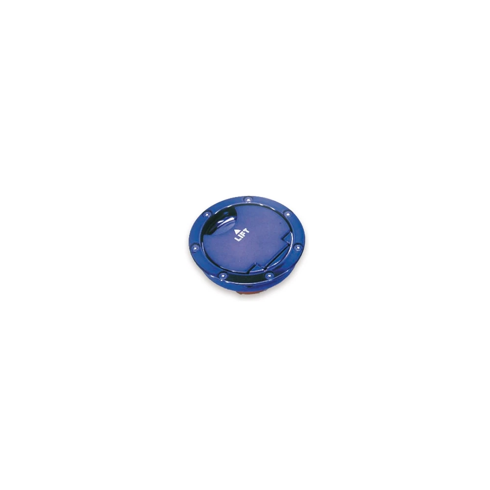 Tankdeckel abschliessbar MBK Nitro/Yamaha Aerox blau eloxiert