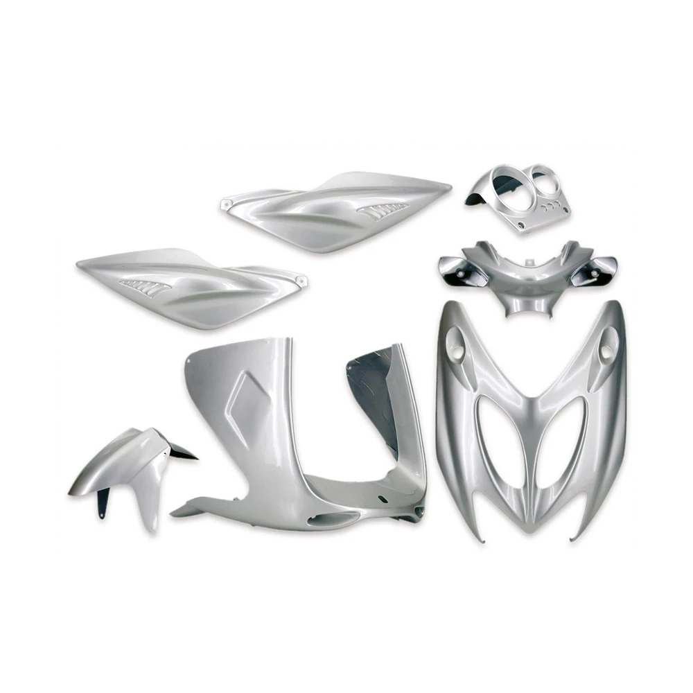 Verkleidungskit 7 Teilig Yamaha Aerox/MBK  silber grau NETTOPREIS