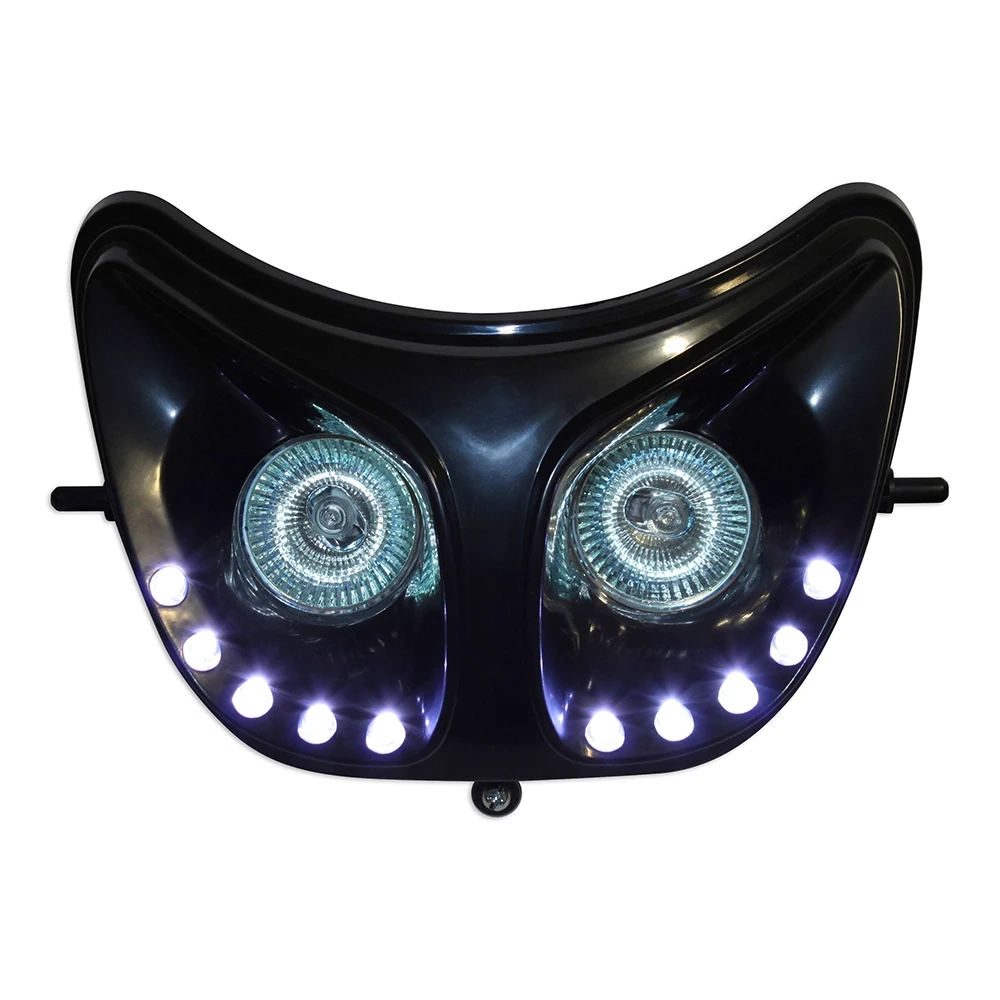Scheinwerfer Derbi Senda 50 2 x halogen 20W + LED`s