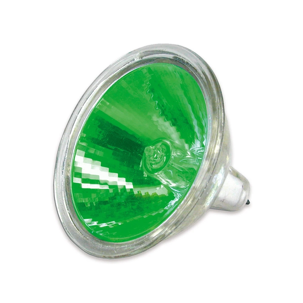 Glühlampe MR16+C Halogen 12V/25W grün (1 Stück) NETTOPREIS