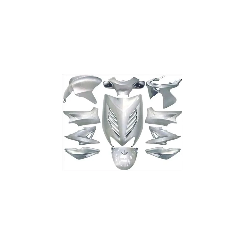 Verkleidungskit Yamaha Aerox/MBK Nitro 11-teilig silber