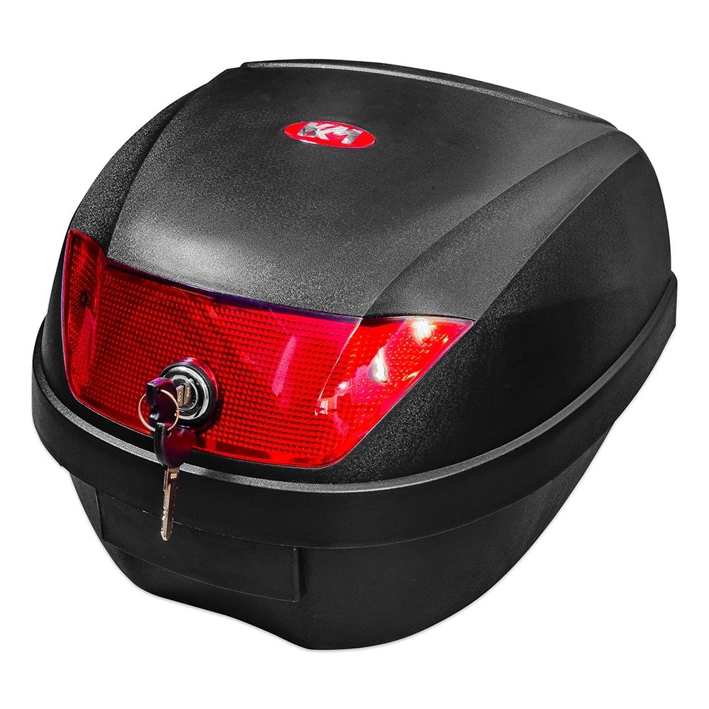 Top Case KXM WR 28 Liter schwarz/rot inkl. Halterung