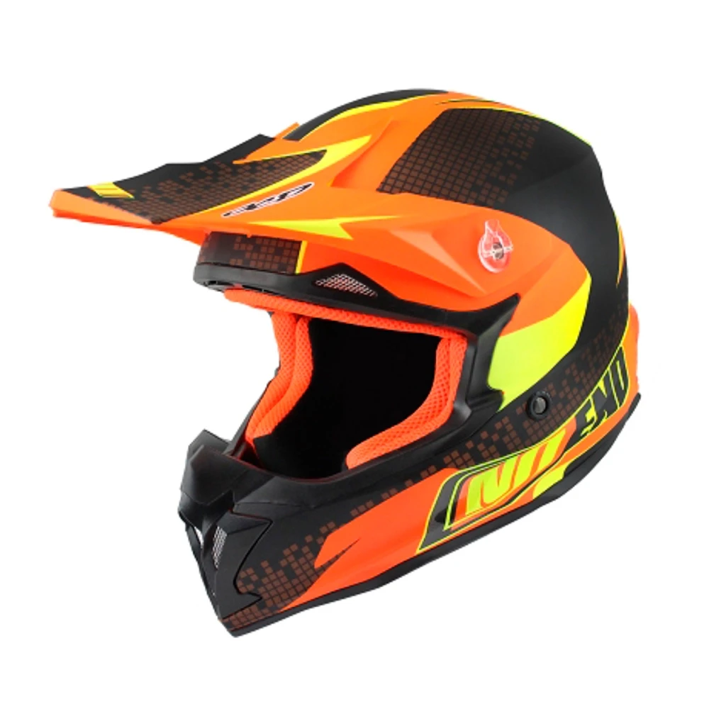 Helm Cross Noend Defcon schwarz-orange (Grösse L)