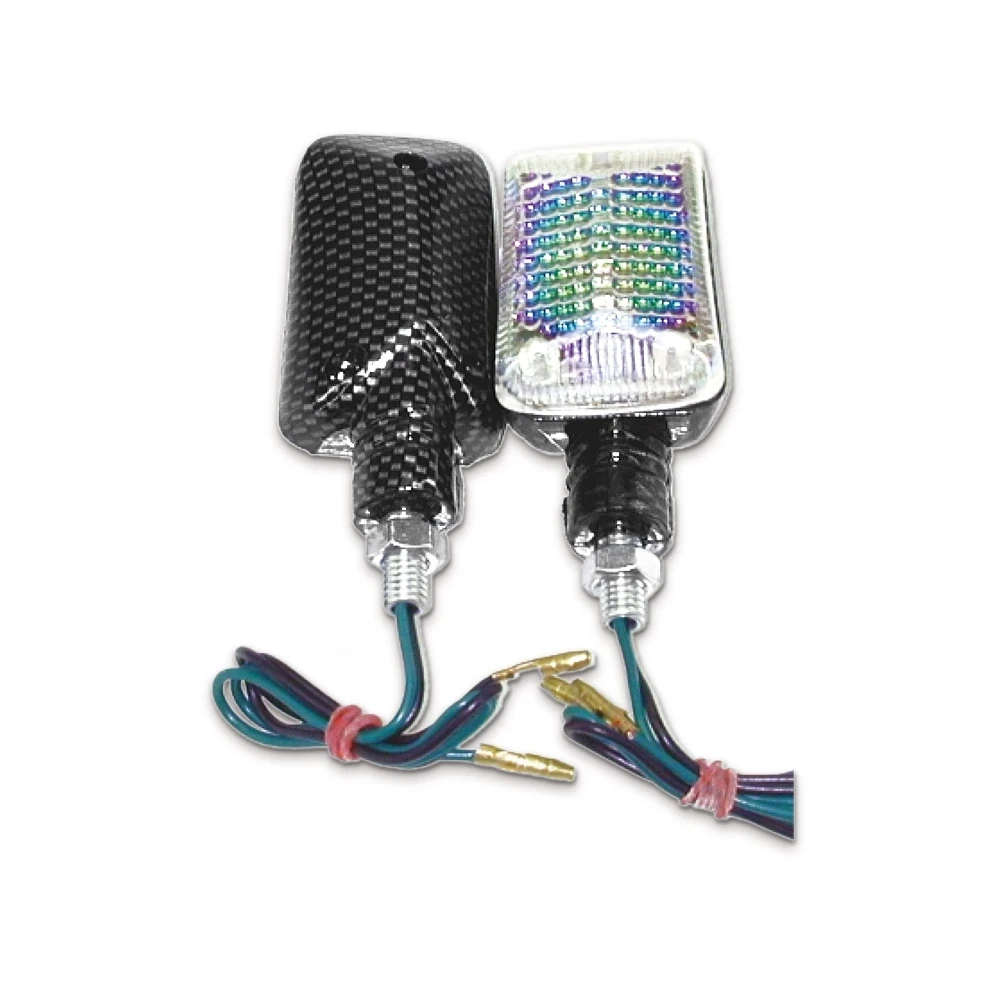 Blinkerset Vicma Quadra carbon/klar kurz CE