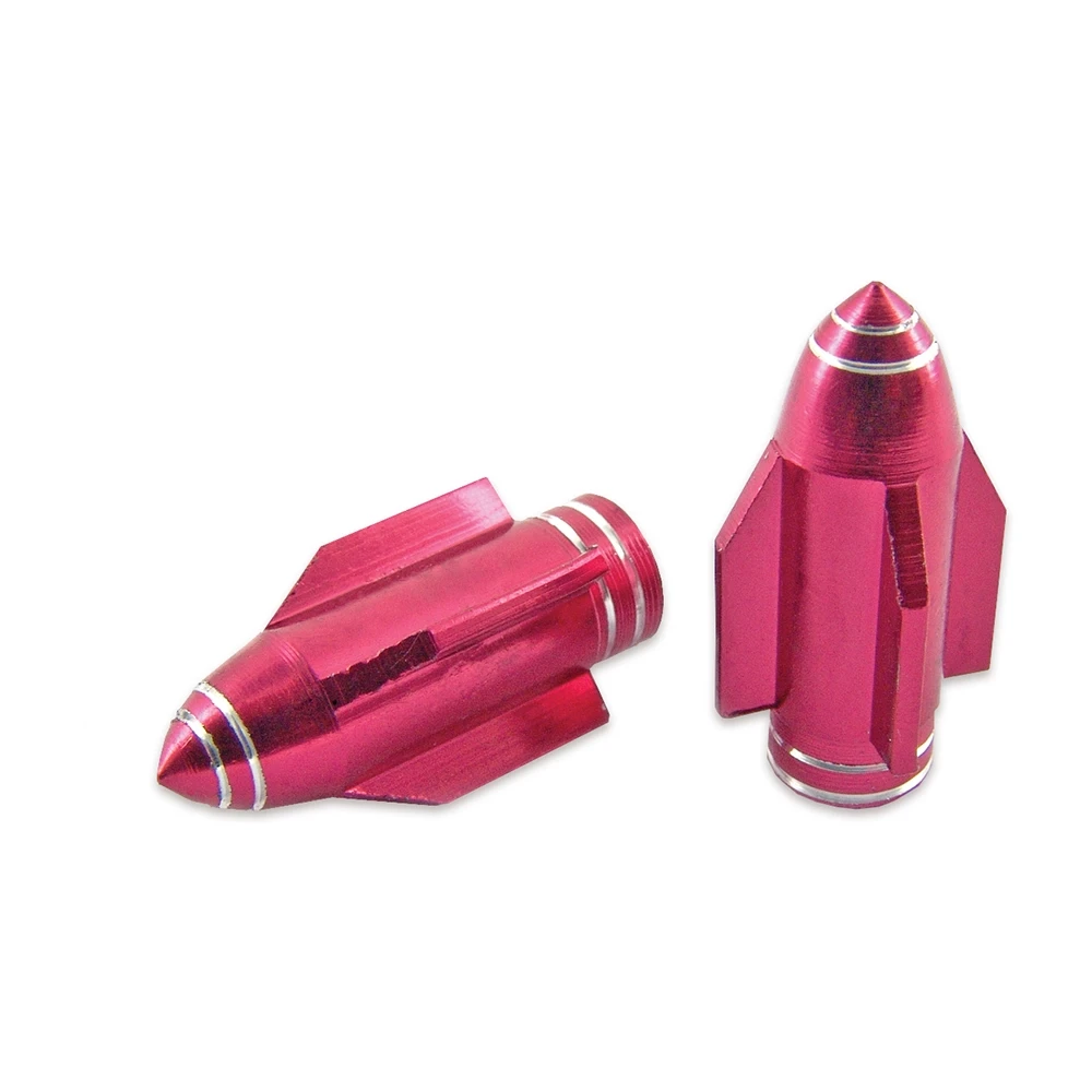 Ventildeckel TNT Rocket rot eloxiert (2 Stück)