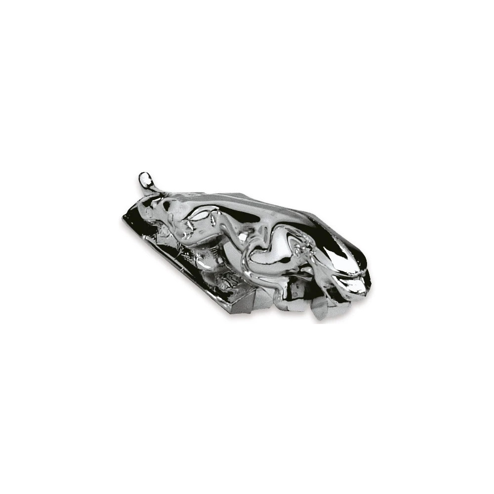 Zierfigur Jaguar chrom aus Kunststoff