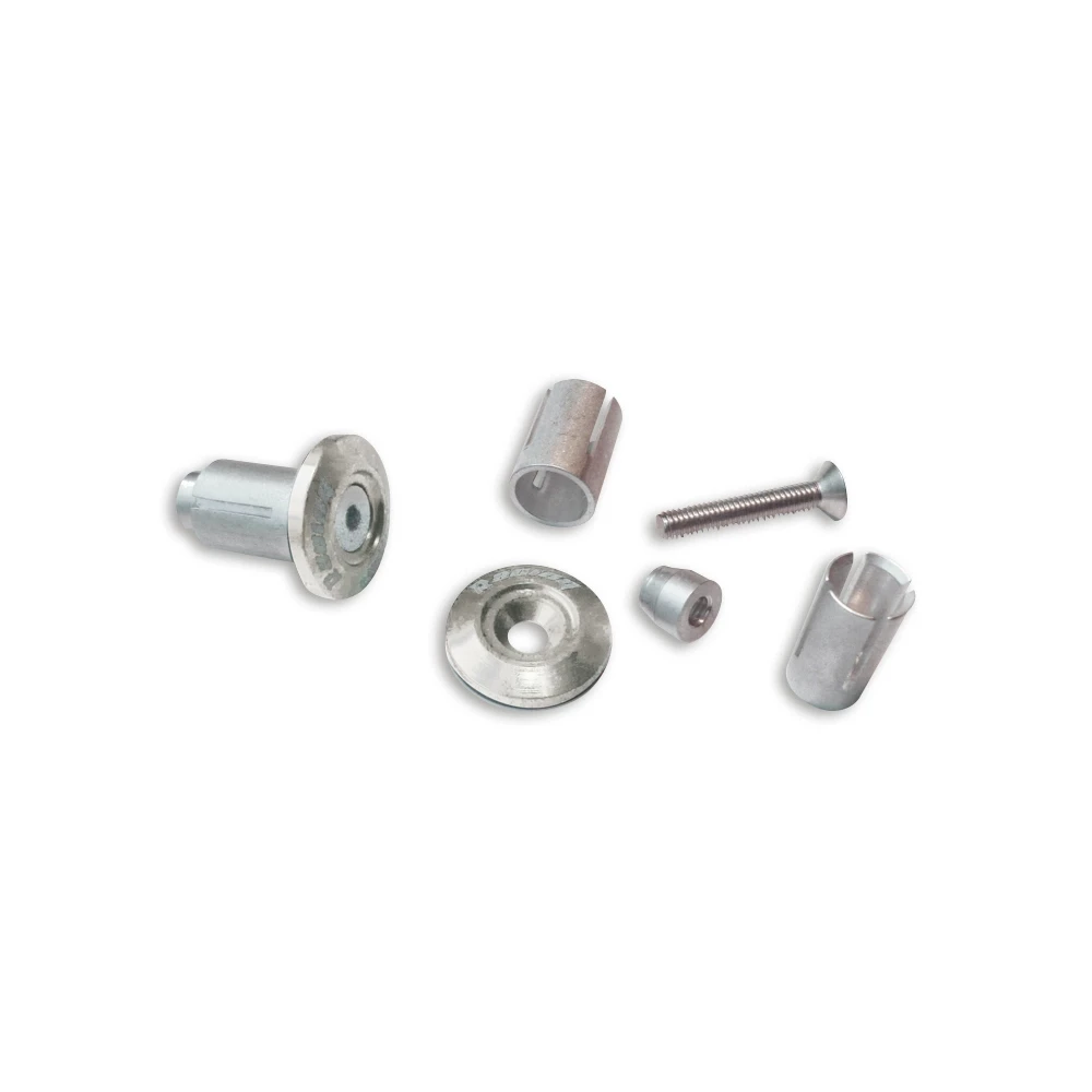 Lenkerendzapfen MX Alu silber 13-17mm (2 Stück)