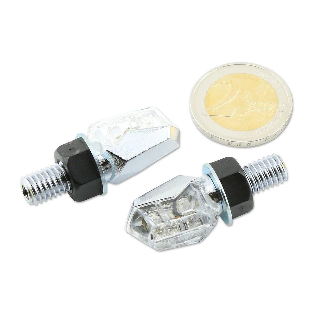 Blinker LED SHIN YO TINY chrom/transparent E-Hom