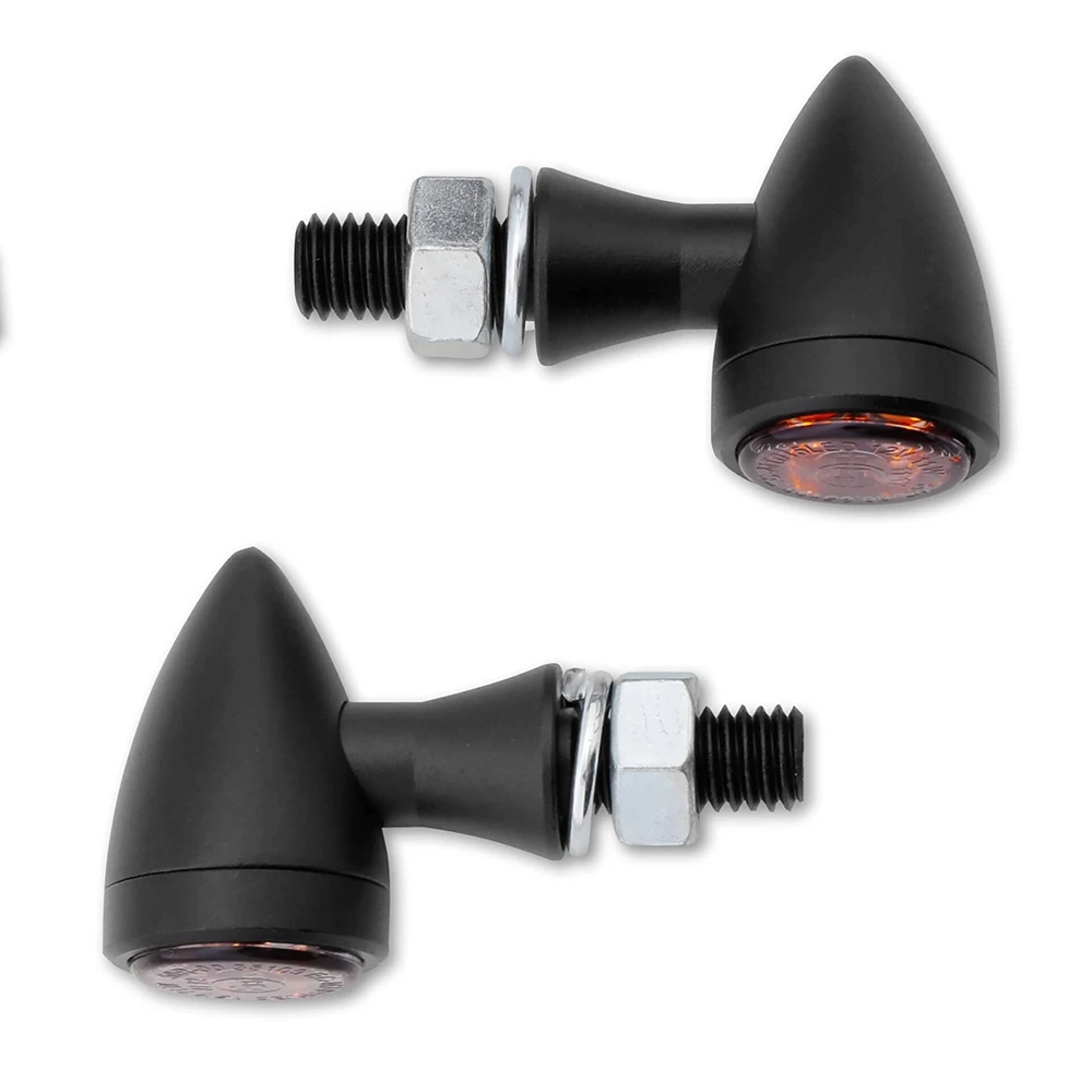 Blinker LED SHIN YO SIXTEEN BULLET schwarz/getönt E-Hom