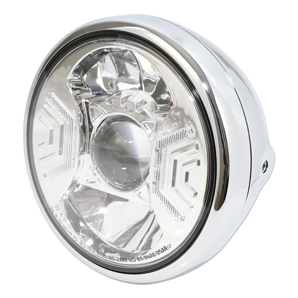 Scheinwerfer LED HIGHSIDER RENO TYP 2 190mm, chrom E-Hom
