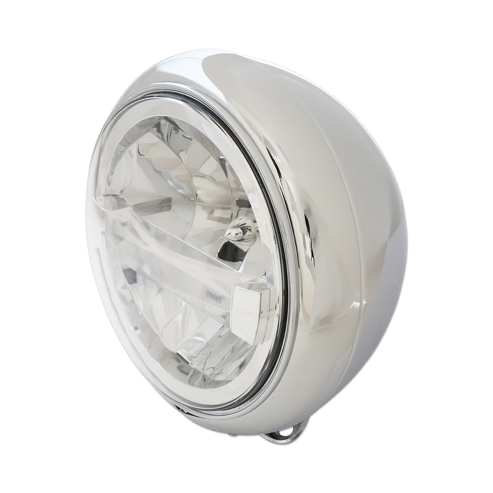 Scheinwerfer LED HIGHSIDER HD-STYLE TYP 4 220mm, chrom E-Hom
