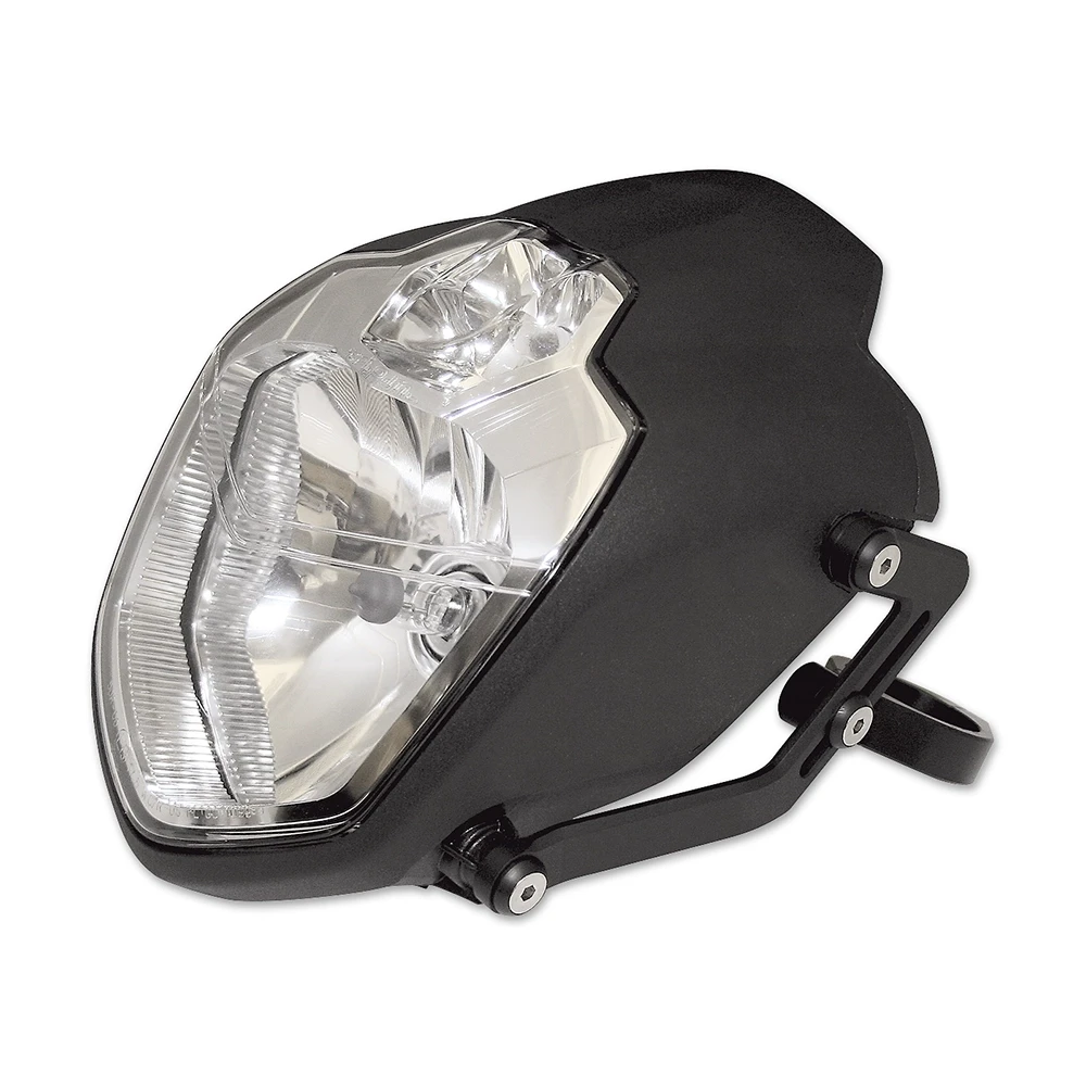 Scheinwerfer HIGHSIDER URBAN 190mm, schwarz HK 49-54mm E-Hom