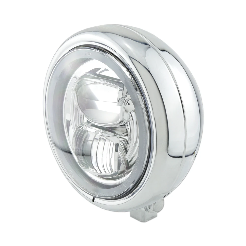 Scheinwerfer LED HIGHSIDER PECOS TYP 7 (U)165mm, chrom E-Hom