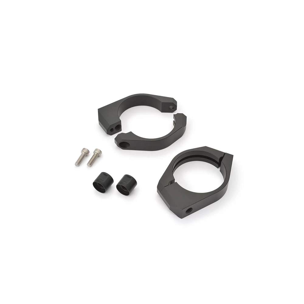 Blinkerhalter DAYTONA für Gabelstandrohr Ø59mm Aluminium schwarz (Paar)