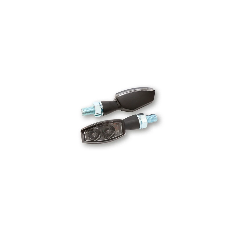 Blinker LED HIGHSIDER BLAZE schwarz/getönt, Rücklicht E-Hom