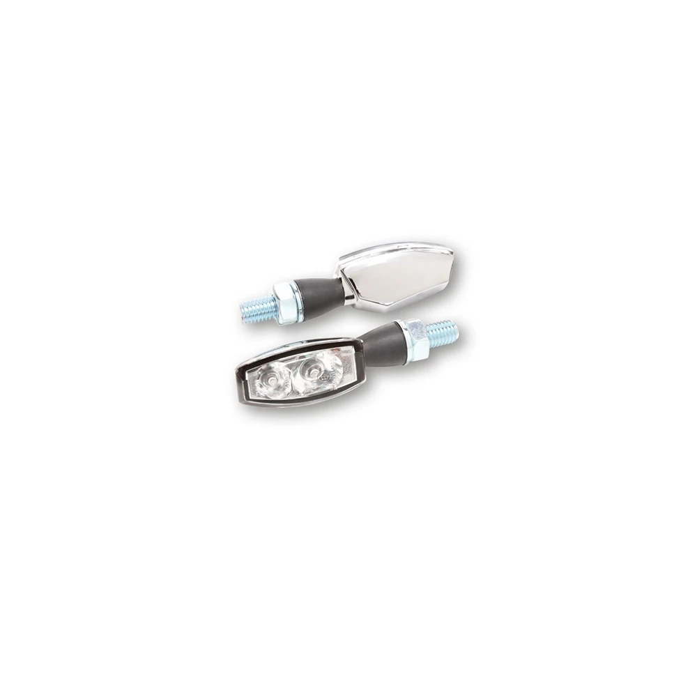 Blinker LED HIGHSIDER BLAZE chrom/transparent, Rücklicht E-Hom
