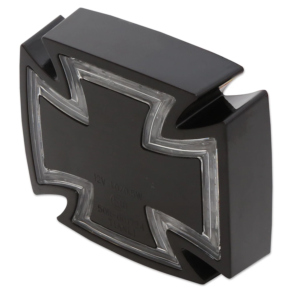 Rücklicht LED HIGHSIDER GOTHIC schwarz/transparent E-Hom