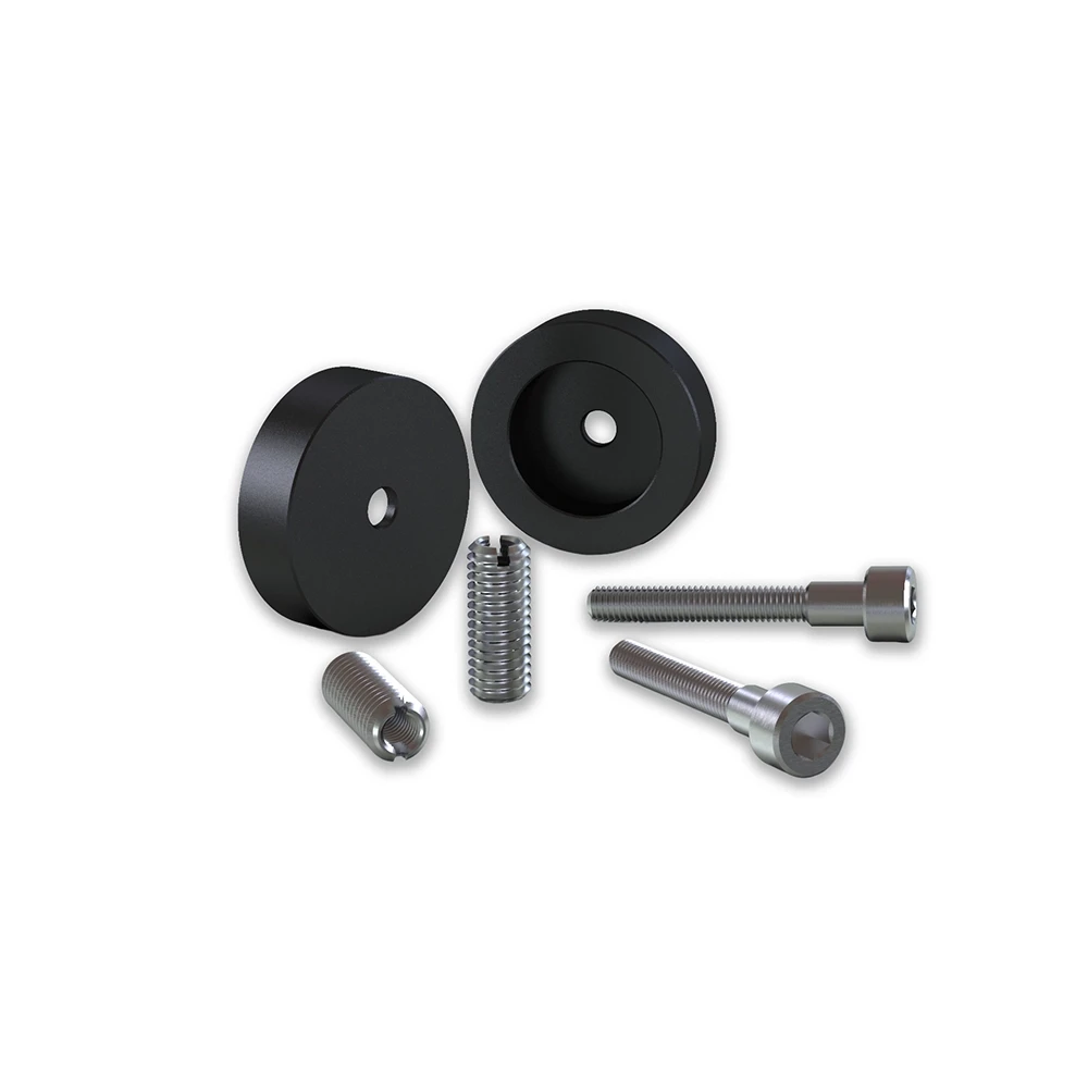 Anbaukit HIGHSIDER Kawasaki für Lenkerendspiegel, Lenkergewichte, Hebelschützer