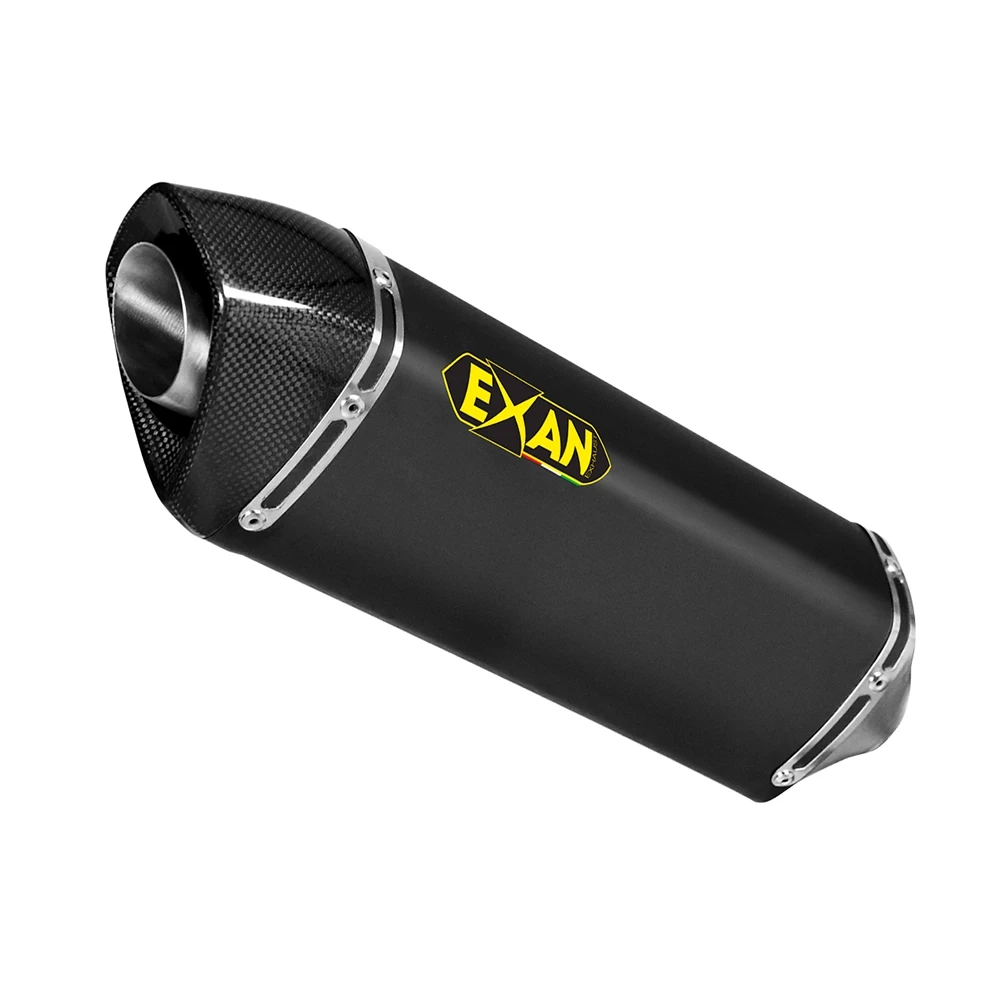 Auspuff EXAN X-Black Oval in inox-schwarz zu BMW (CH-Hom)